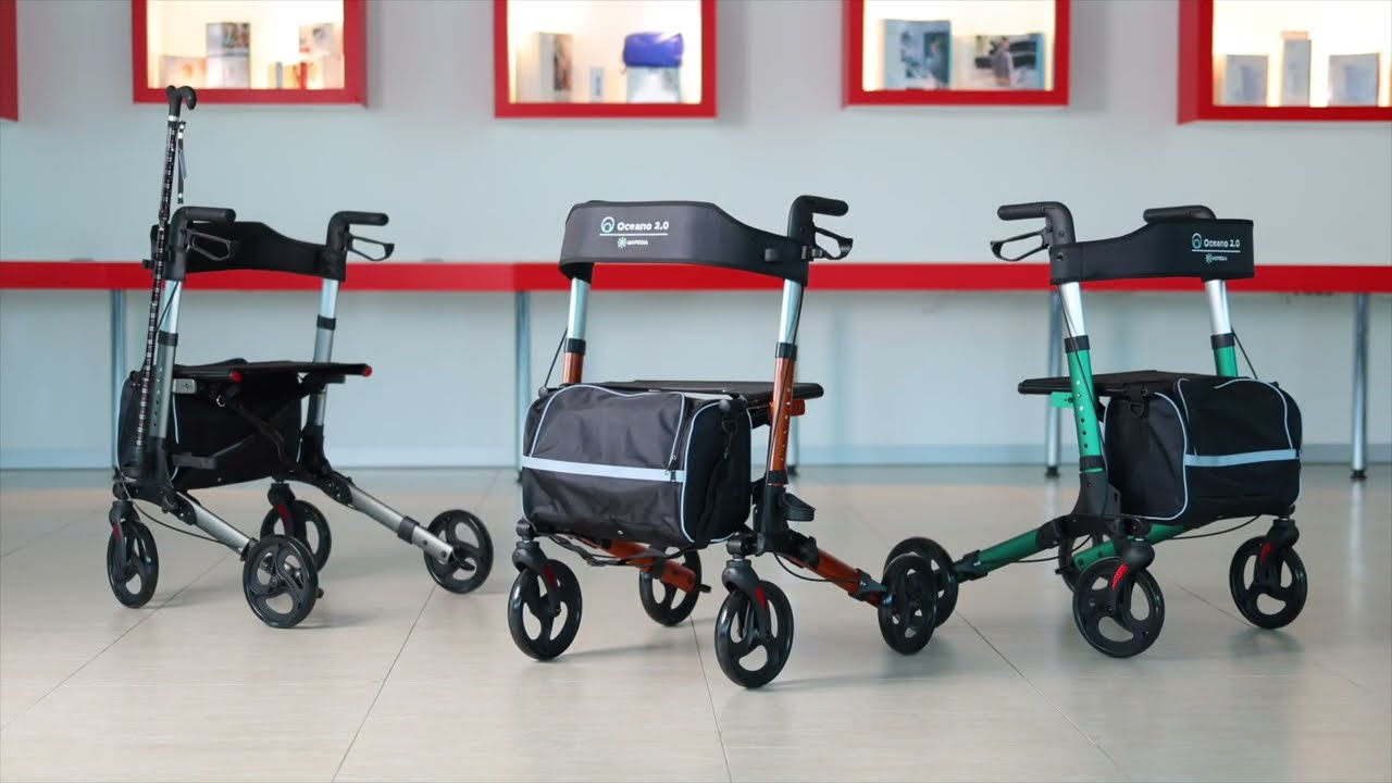 Lightweight 4 Wheel Rollator - Moretti