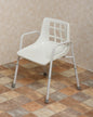 Height adjustable shower chair