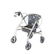 Lightweight 4 Wheel Rollator - Silver