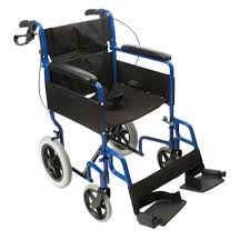 Transit-Lite Attendant Controlled Wheelchair - Blue