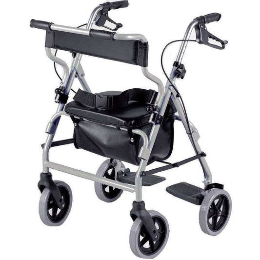 2 in 1 Rollator with Transit Chair